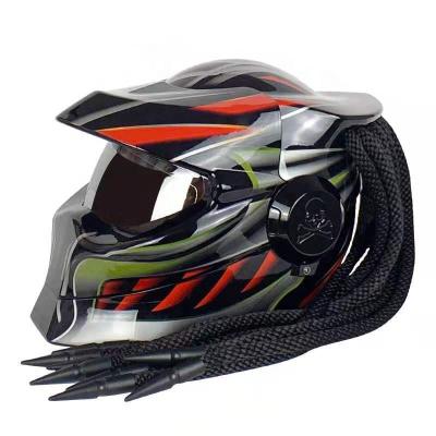 China CQJB ALLOY Motorcycle Motorbike Full Face Predator Helmet for sale