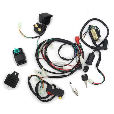 China CQJB Motorcycle 70 90 110CC High Quality Rubber Ignition Circuit Coil Set 50 Kit 70 90 110CC Wiring for sale