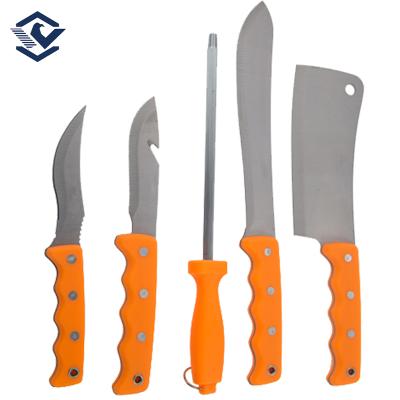 China Non-variable Plastic Cutter Hunting Set Fixed Blade Survival Multi Tool Fishing Knife Set Knives for sale