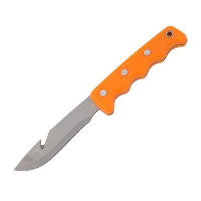 China Bowie Hunting Survival Camping Outdoor Orange Non-variable Knife Set Longer With Block for sale