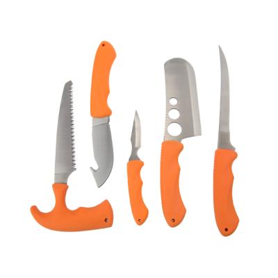 China Duoclang Full Tang Steel Camping Chef Knife 5PCS Non-variable Outdoor Military Hunting Set for sale