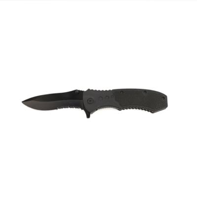 China Hot Sale Service Plastic Handle Amazon Knife Outdoor Portable Tactical Folding Pocket Knife With Serrated Edge for sale