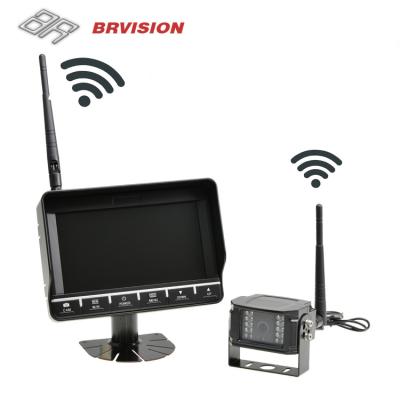 China 7 Inch Bus /Truck/VR Camera System Parking System Vehicle Rear View Wireless Backup Surveillance System BR-704WS for sale