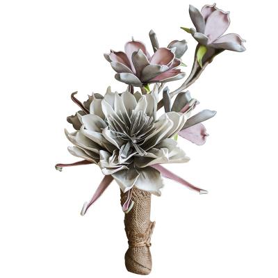 China Other Artificial Home Flower Arrangement Table Living Room Flowers Magnolia Flower In Decoration for sale