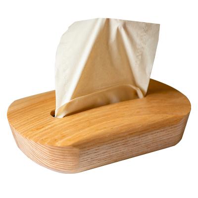 China Minimalist Wholesale Tissue Paper Towel Storage Box Household Tissue Paper Box Solid Wood Box for sale