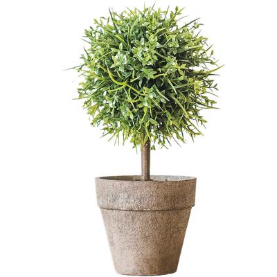 China Other Small Tree Ball Bonsai Plants Small Artificial Green Plant Potted Plant Small Trees for sale