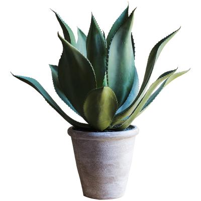 China Modern Outdoor Anti-ultraviolet Artificial Agave Plant Aloe Bonsai Plant for sale