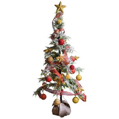 China De Christamas De Maison Large LED Christmas Tree Light Up Decoration In Home Shopping Mall Luxury Plastic Christmas Tree for sale