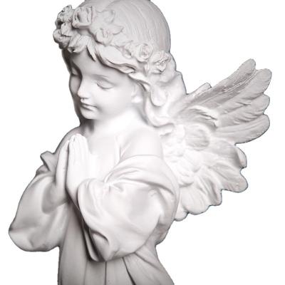 China Europe Religious Miniature Toy Angel Wings Sculpture Resin Crafts Simple Nordic Simple Decoration for sale