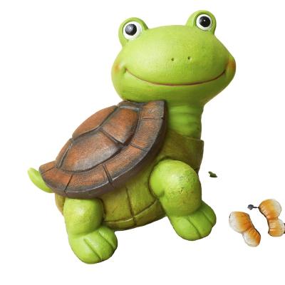 China Creative Garden Decoration Statue Tortoise Europe Miniature Frog Toy for sale