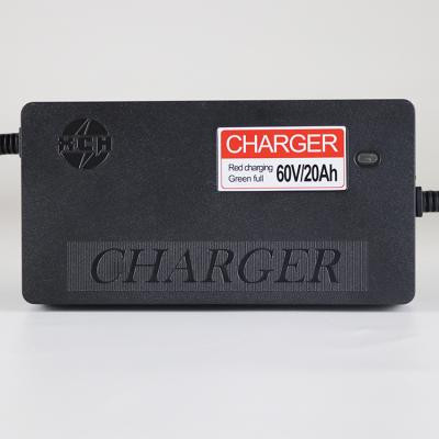 China Customizable Electric Vehicle E-Bike Scooter Wholesale 60v 20ah Lead Acid Battery Charger For E-bike Moped Motorcycle for sale