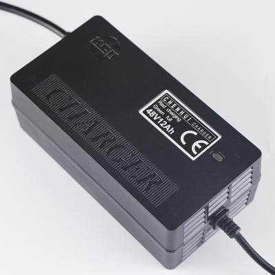 China Wholesale Electric Vehicle E-Bike Scooter Bike Bicycle Battery Charger 48V12AH Lead Acid Battery Smart Charger for sale