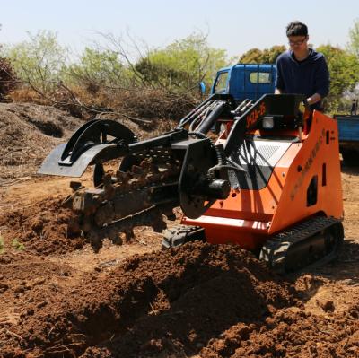 China Raises Mini Skid Beef Loader Like Toro Kanga Dingo Attachment Quick Coupler Earth Chain Trencher for sale