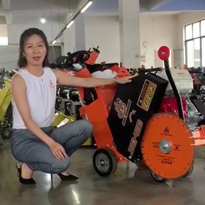 China Concrete Or Asphalt Road Walk Behind Concrete Floor Jigsaw With 13HP Gas Power Engine (JHD-400) for sale