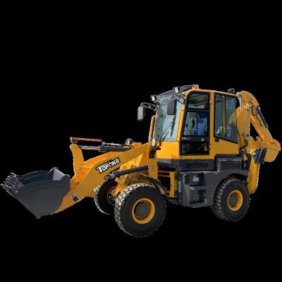 China Construction Material Shop TOPONE Earthmoving Machinery Mini Tractor Towable Backhoe Loader TBL 45-16 1500 Kg Loader for sale