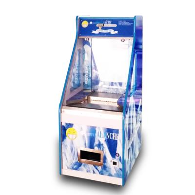 China Custom Cheap Wood+acrylic Coin Operation Game Machine Quarter Pusher Machine for sale