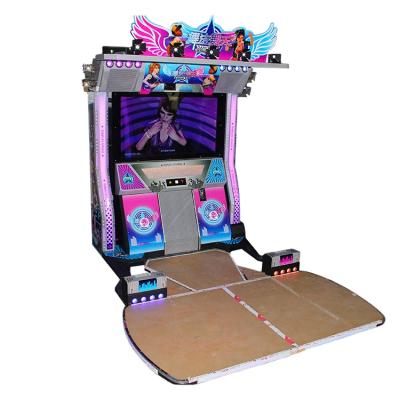 China 55 inch LED push coin game dance revolution arcade machine dance music game machine for sale 250*250*270cm for sale