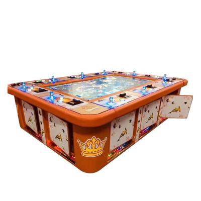 China 10P Dragon King Fish Hunter Arcade Game Machine Table Cabinet Empty Gold Fish Game Machine L204xW147xH75cm for sale