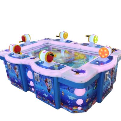 China Kids Multi Players Fishing Game Machine 6 Player Indoor Arcade Game Machine Coin Operated Fishing Machine D135*W193*H89cm for sale