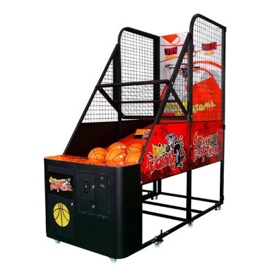 China 2022 Hot Selling Metal + Acrylic Street Win Silver OEM ODM Electronic Arcade Game Basketball Shooting Arcade Game Machine For Indoor Game Center for sale