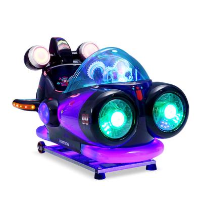 China Metal+acrylic+plastic Indoor Coin Operated Electric Amusement Park Swing Mall Kiddie Fiberglass Ride On Car Game Machine for sale