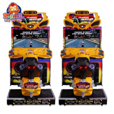 China All-in-one shopping mall playground arcade motorcycle simulator big racing game machine arcade 210*115*210cm for sale