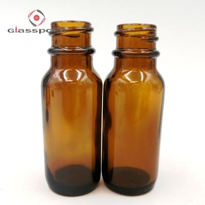 China Wholesale Personal Care 0.5oz Boston Glass Amber Bottle With Dropper for sale