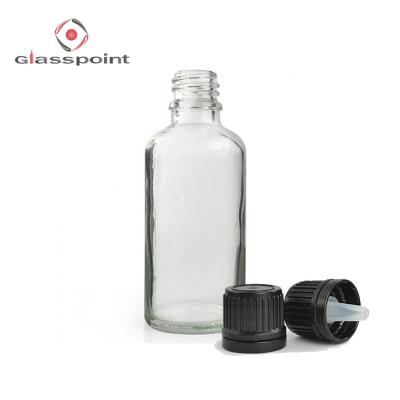 China Personal care/medicine wholesale hot sale 50ml clear glass bottle for sale