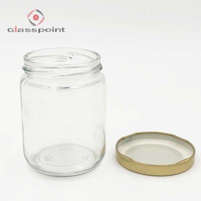 China Sustainable Wholesale Cheap Stock 6oz Jam Jar With Metal Cap for sale