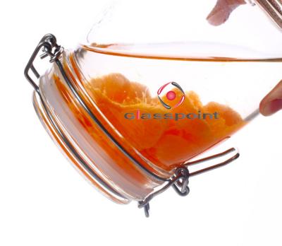 China Wholesale 0.5L 0.75L Sustainable Food Grade Storage Glass Jars Clear Round Seal With Yarn Ball for sale