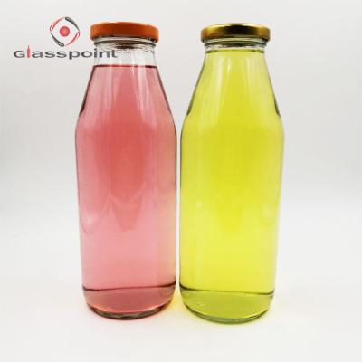 China Wholesale High Quality Screw Cap Beverage 1000ml Glass Juice Bottle for sale