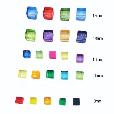 China DND Games Dies Acrylic Smooth Clear Square Dies Mixed Color for sale