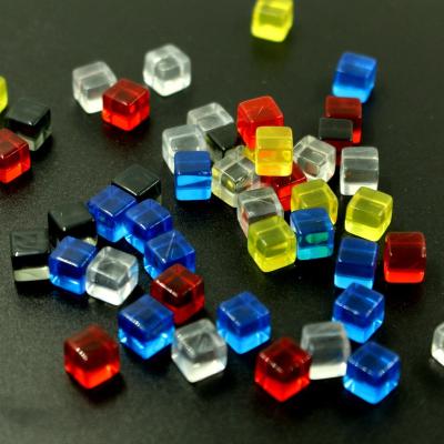 China DND Sets 10mm Acrylic Clear Square Dies Acrylic Fine Clear Crystal Dies Color Customized for sale