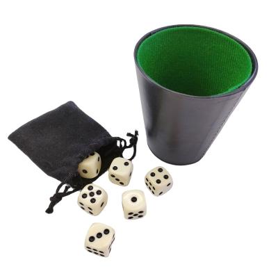 China DND Games Dice Cup Super Dice Cup Dice Set Green Hairy Bass Tone Bass Entertainment Party Kit Wholesale for sale