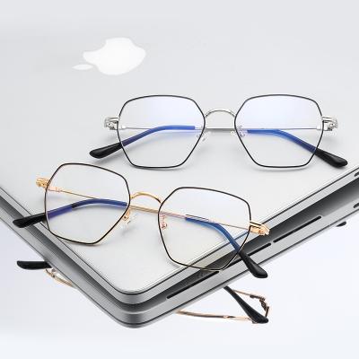 China Fashionable New Design Jheyewear Vintage Irregular Shaped Glass High Quality Simple Blue Light Blocking Optical Frame for sale