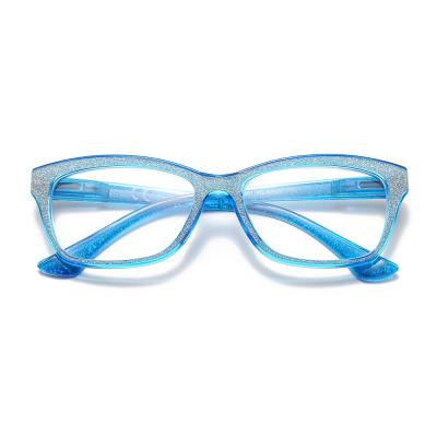 China Fashion Thin Multifocal Rhinestone Blue Light Blocking Reading Glasses Eye Glasses For Reading for sale