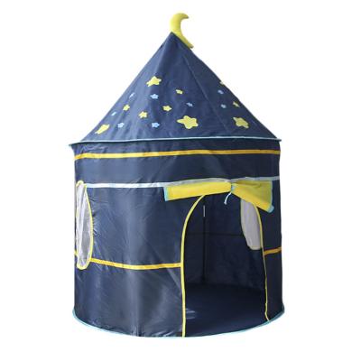 China Toy Indoor Stars Pattern Prince and Princess Castle Kids Play Soft Tents for sale