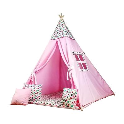 China Soft Kids Glamping Teepee Tent Frame Toy Teepee Tent Kids Only Mattress For Teepee for sale