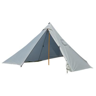 China Extended Type 4 Person Ultralight Outdoor Waterproof Camping Teepee Tent Indian Packing With 1 Bedroom for sale