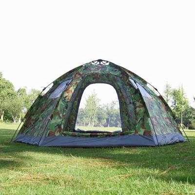 China Extended Type 4 Person Waterproof Luxury Military Outdoor Camping Automatic Tent for sale