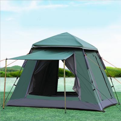 China Extended Type 4 People Double Doors Tents Waterproof Automatic Camping Outdoor On Sale for sale