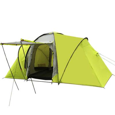 China Extended type 6 person 4 season waterproof family outdoor camping with 2 bedrooms and 1 living room for sale