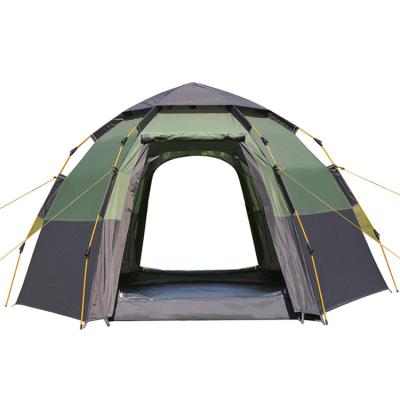 China Extended Type 5-8 Person Double Layer Camping Outdoor Four Season Tents Family Waterproof For Travel for sale