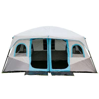 China Extended Type 8-10 Person Luxury Large Outdoor Waterproof 2 Bedroom Family Camping Tent for sale