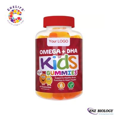 China OEM OMEGA 3,6,9 DHA EPA Teens Fish Oil Private Label Support Brain Support Kids Vitamin Supplement Gummy Intelligence Booster for sale