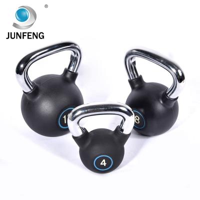 China Durable HOT Cast Iron Plastic Free Weight Kettlebell for sale