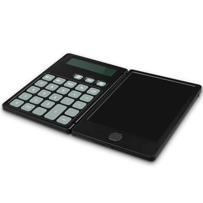 China Folding Calculator 12 Digit Display New Electronic Digital Notepad LCD Writing Tablet With Calculator for sale