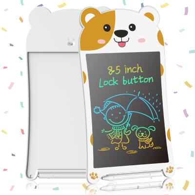 China New Design Cute Animal LCD Writing Tablet Classroom Kids 8.5 Inch LCD Drawing Board Writing E-Writer Tablet Electronic Erasing for sale