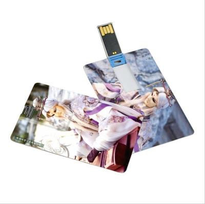 China Swivel Slim Credit Card Pendrive Branded 16GB 8GB 3 Years Warranty for sale