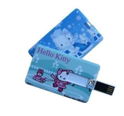 China Customize Credit Card USB Flash Drive Memory Stick With Logo Printed for sale